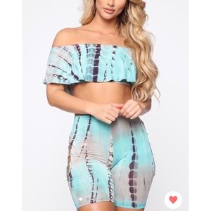 TIE DYE SET BLUE